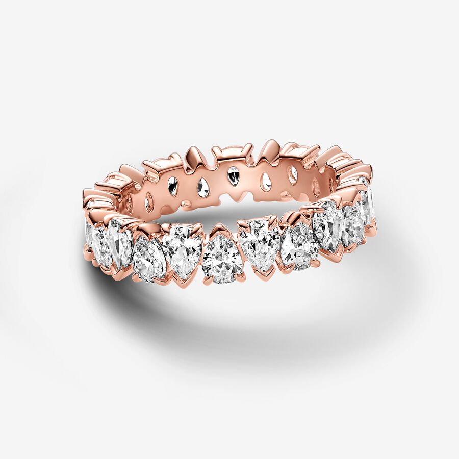 Alternating Sparkling Band Ring - Image 3