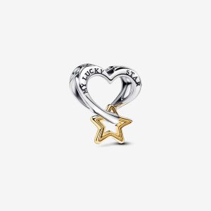 Lucky Star & Heart Charm