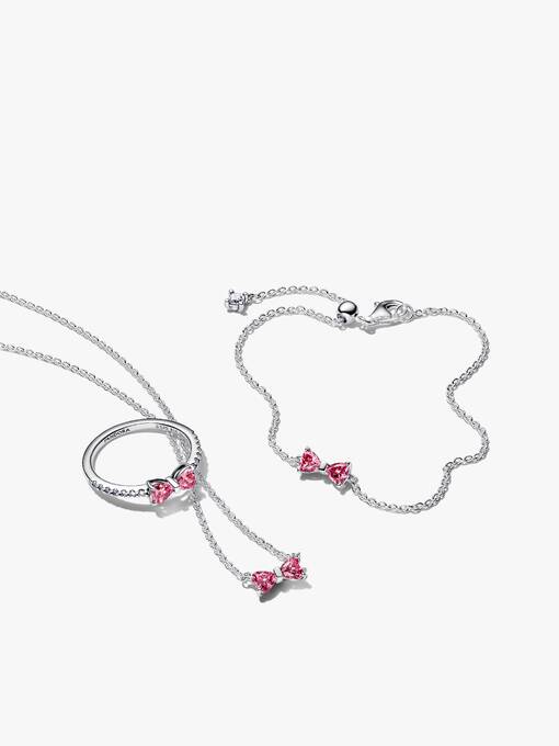 Sparkling Bow Jewelry Set