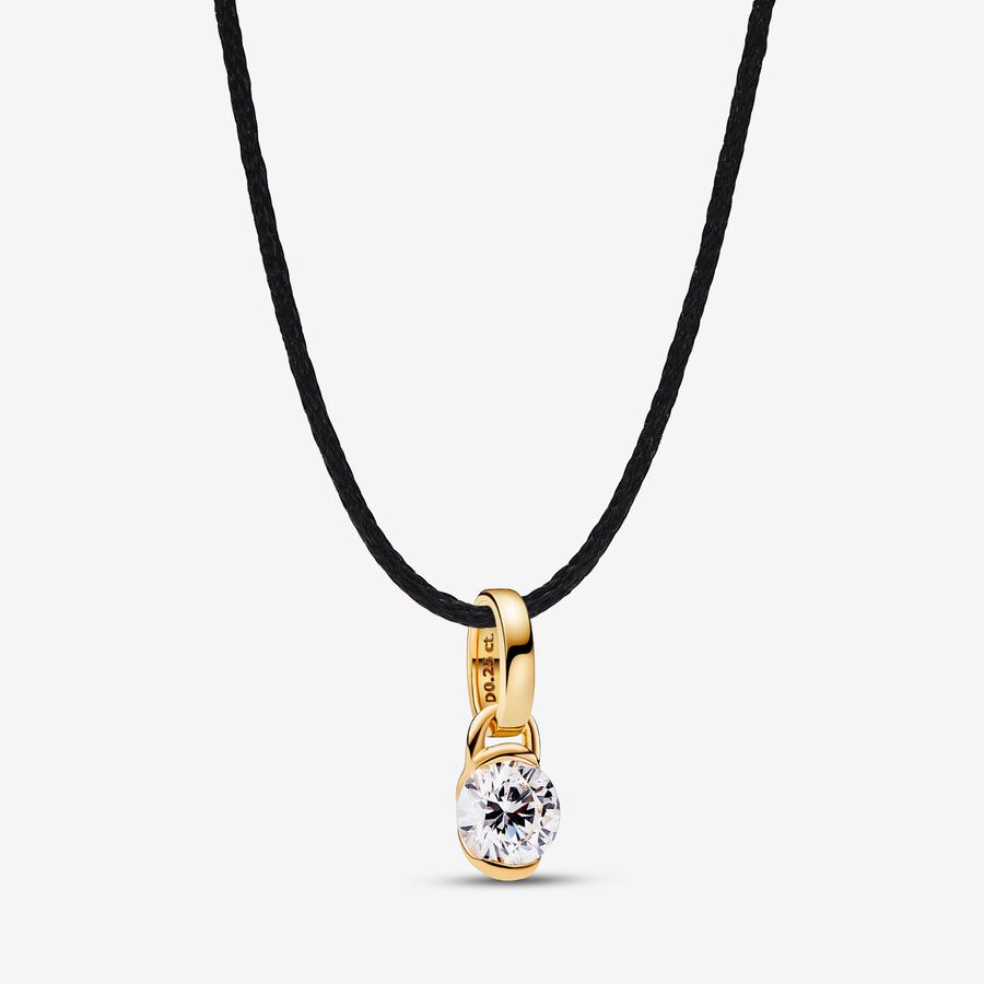Talisman Lab-grown Diamond Infinity Pendant 0.25 carat tw 14k Gold - Image 3
