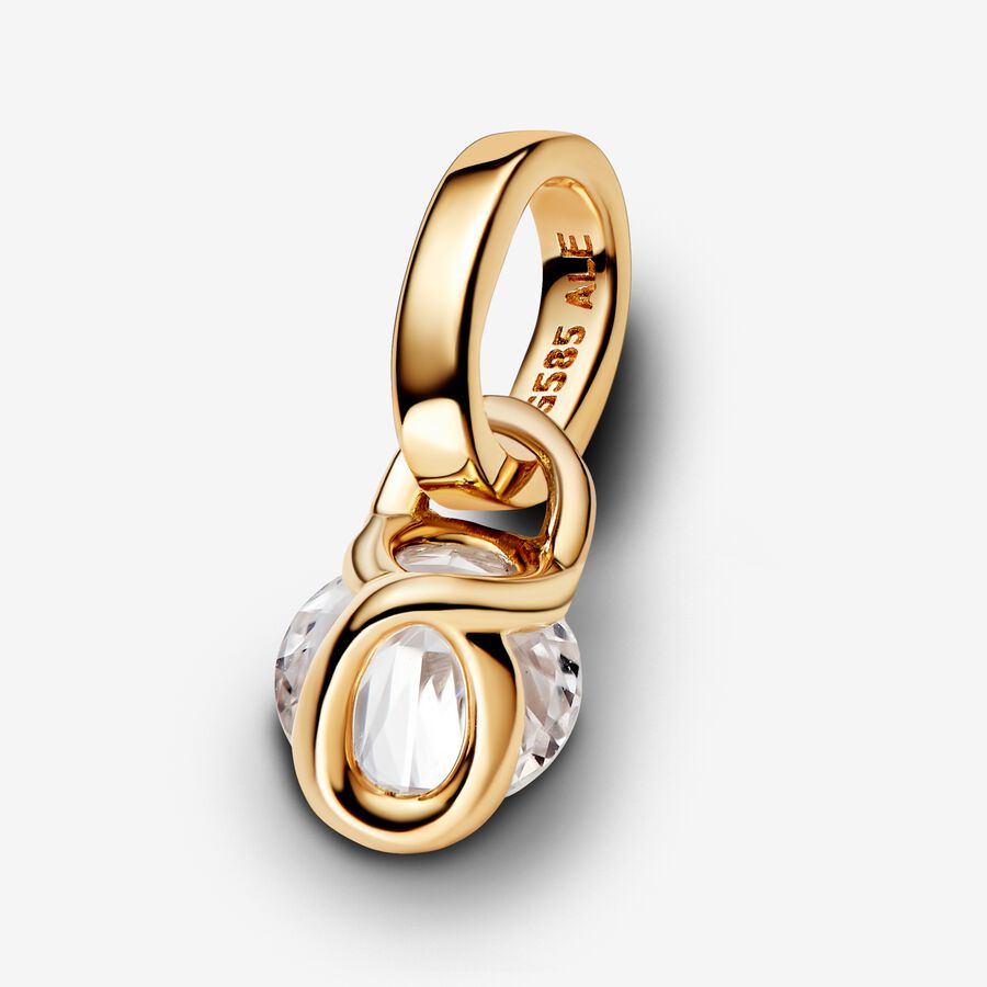 Talisman Lab-grown Diamond Infinity Pendant 0.25 carat tw 14k Gold - Image 4