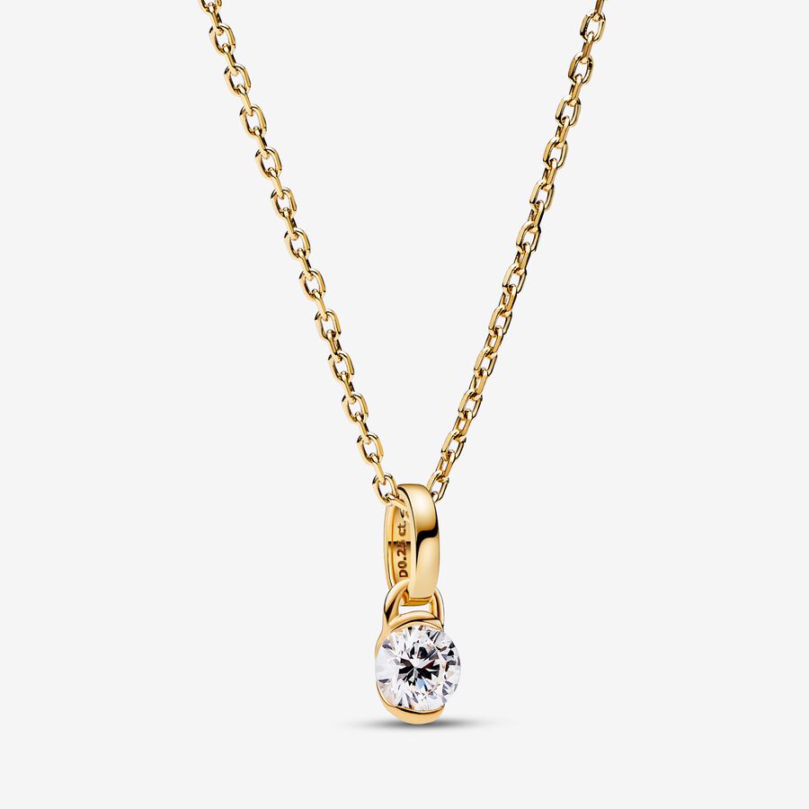 Talisman Lab-grown Diamond Infinity Pendant 0.25 carat tw 14k Gold - Image 2