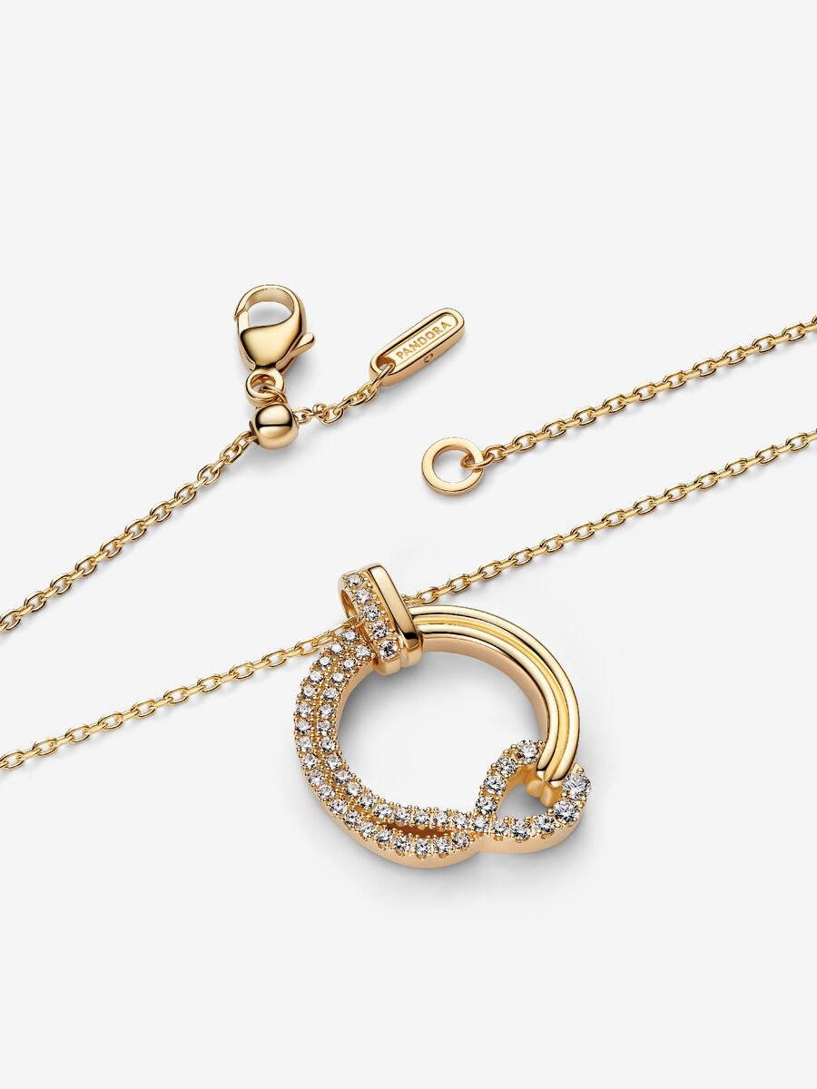 Lab-grown Diamond Pavé Circle Pendant - Image 2