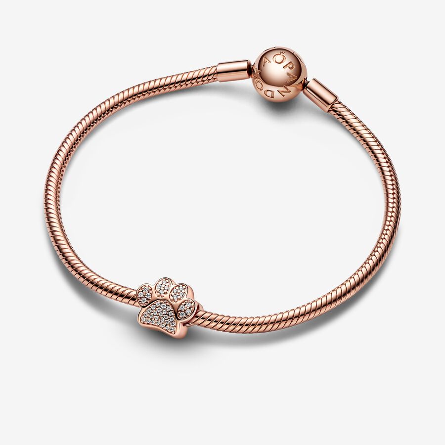 Sparkling Paw Print Charm - Image 2