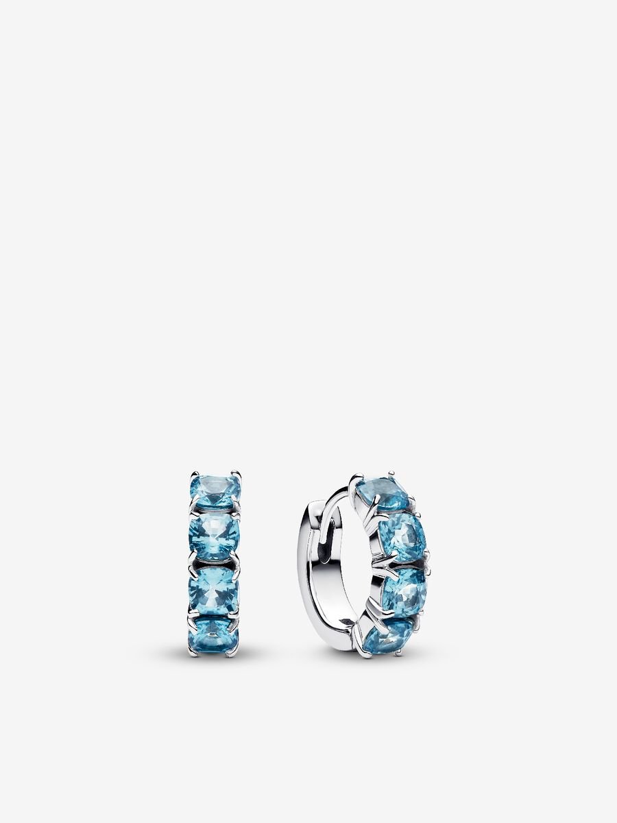 Sparkling Light Blue Tennis Jewelry Set - Image 3