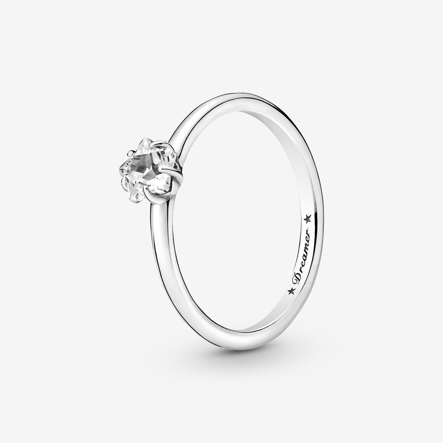 Celestial Sparkling Star Solitaire Ring