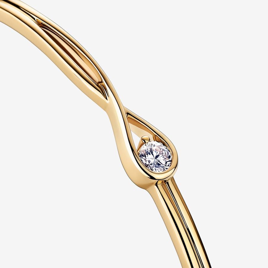 Lab-grown Diamond Bangle 0.25 carat tw 14k Gold - Image 3