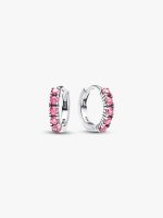 Pink Huggie Earrings