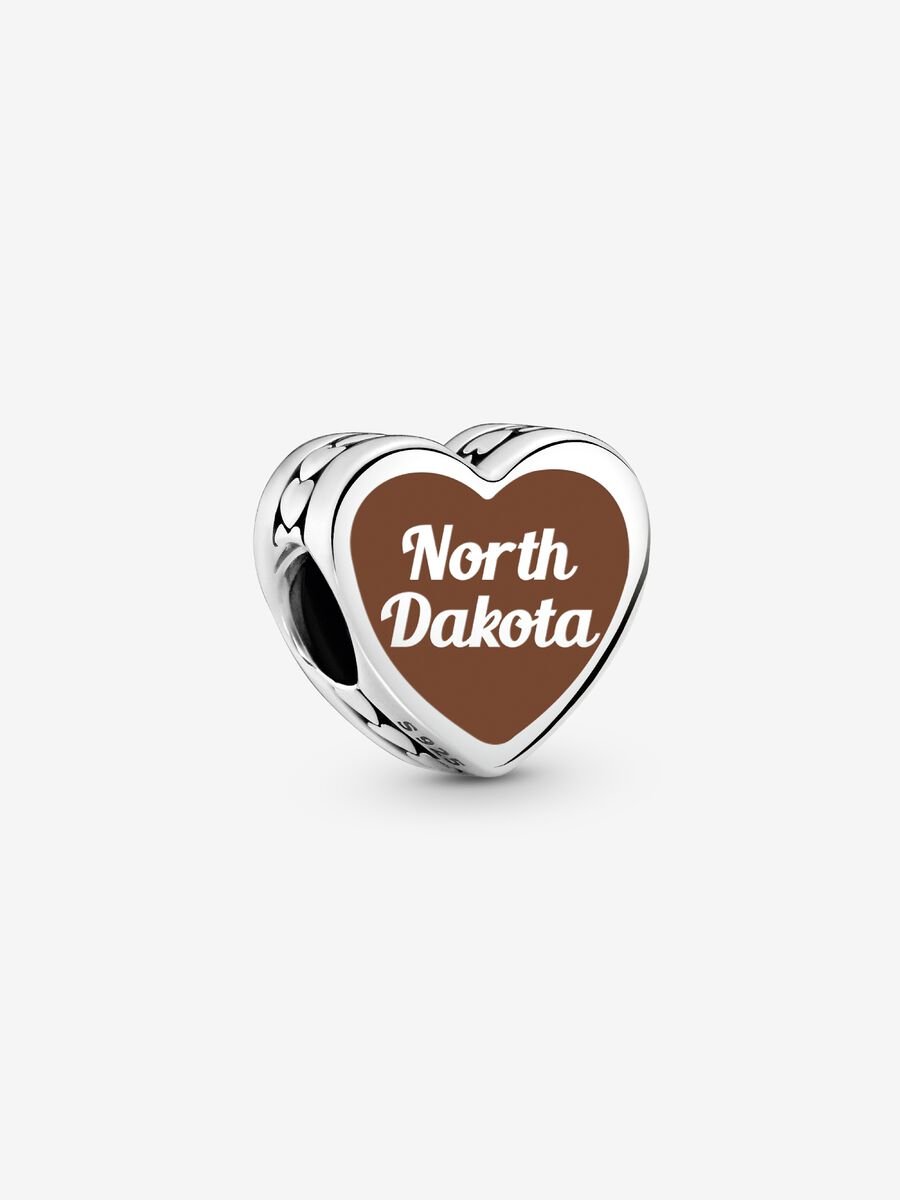 North Dakota Heart Charm - Image 2