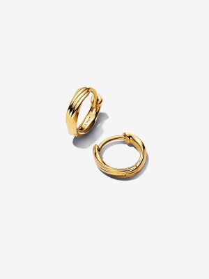 Twisted Huggie Earrings