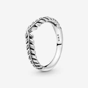 Wheat Grains Wishbone Ring