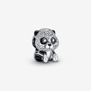 Sparkling Cute Panda Charm