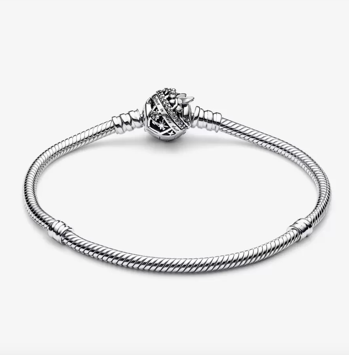 Tinker Bell Clasp Moments Snake Chain Bracelet - Image 3