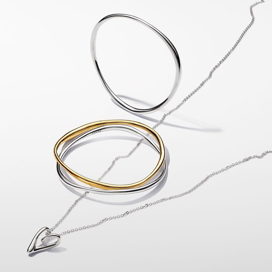 Organically Shaped Heart Pendant Necklace - Image 2
