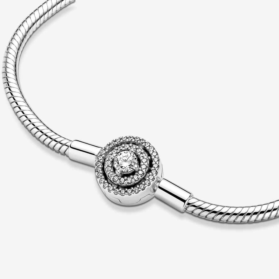 Moments Halo Snake Chain Bracelet - Image 4