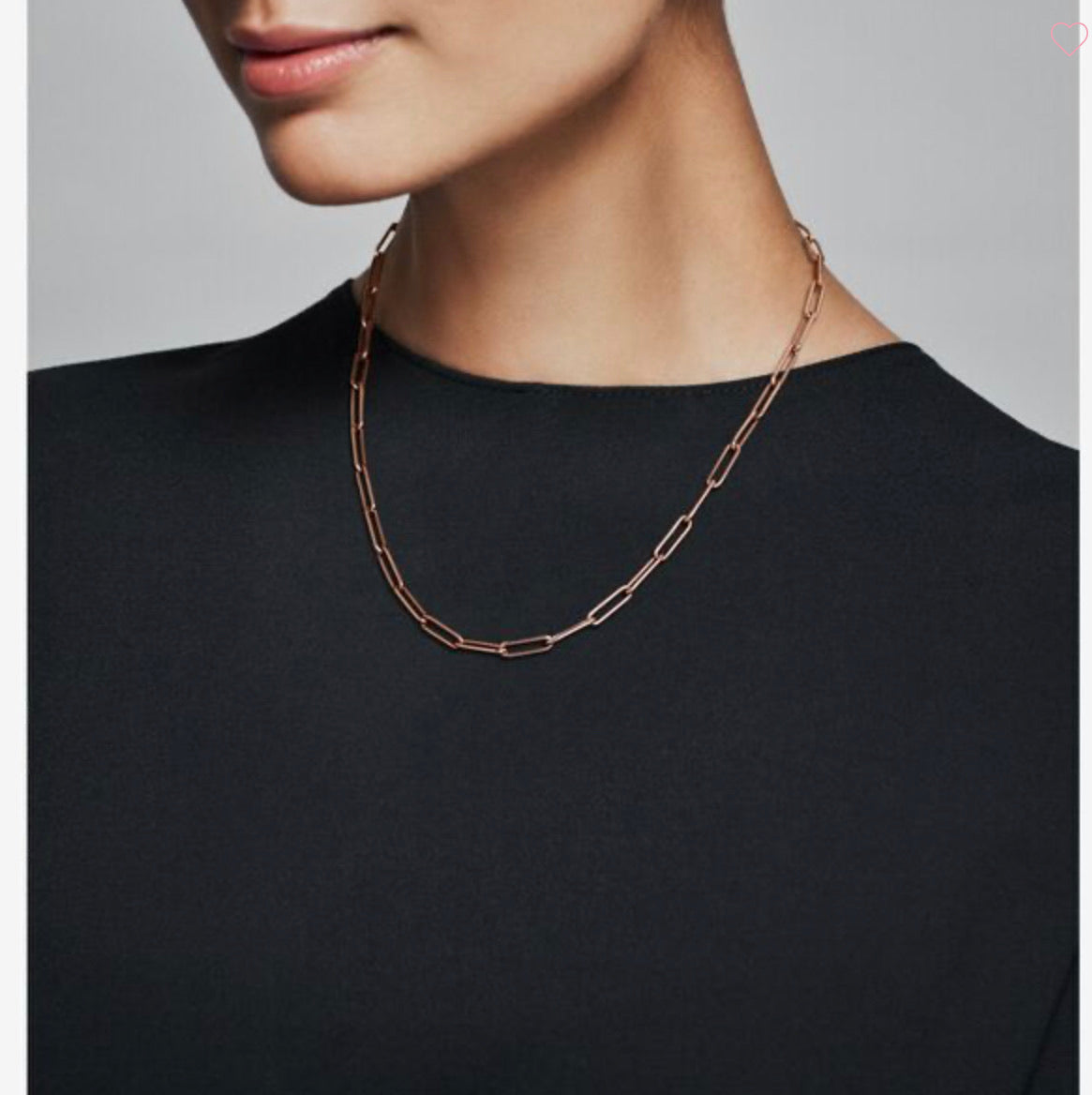 Long Link Cable Chain Necklace - Image 2