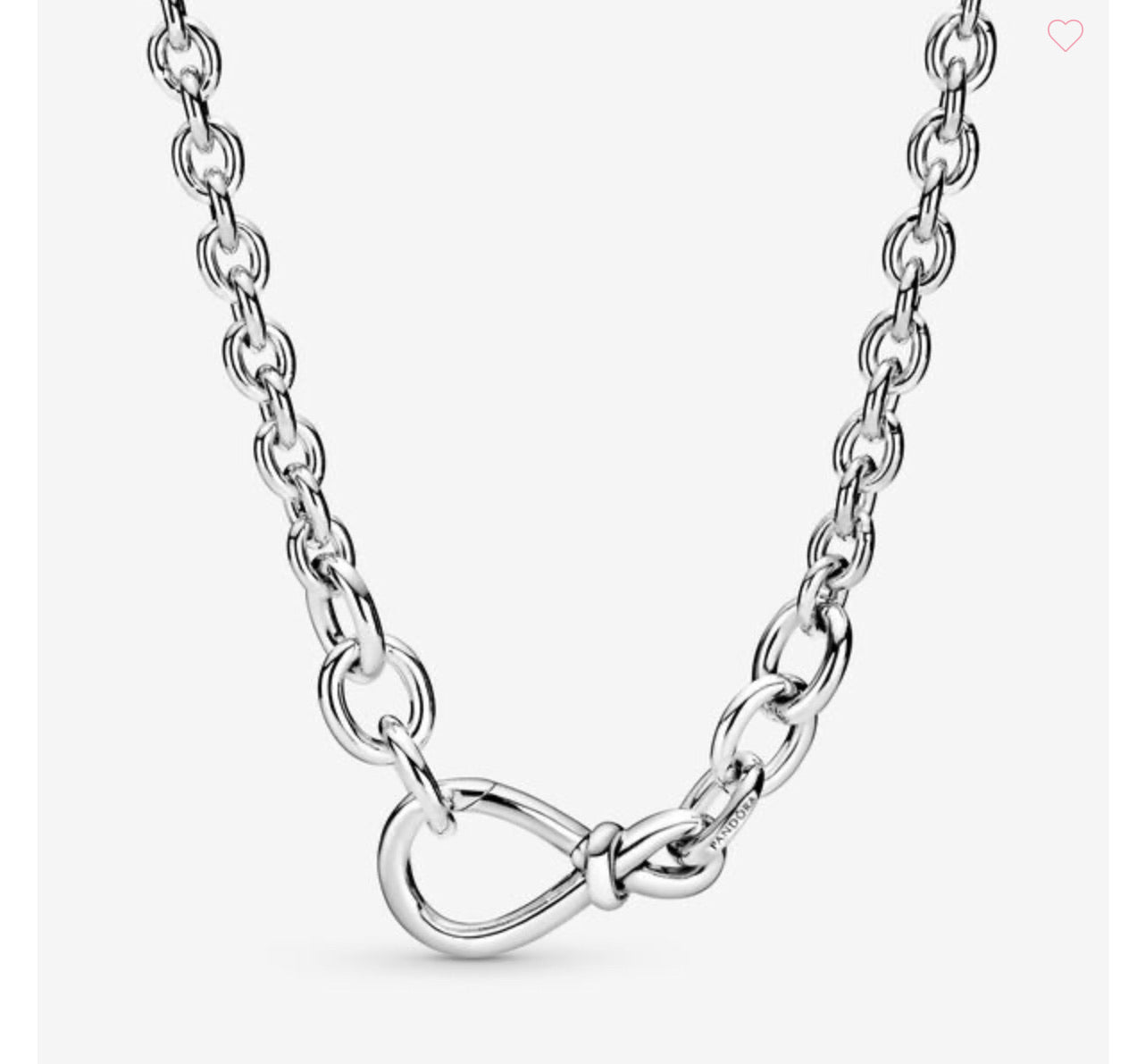Chunky Infinity Knot Chain Necklace - Image 3