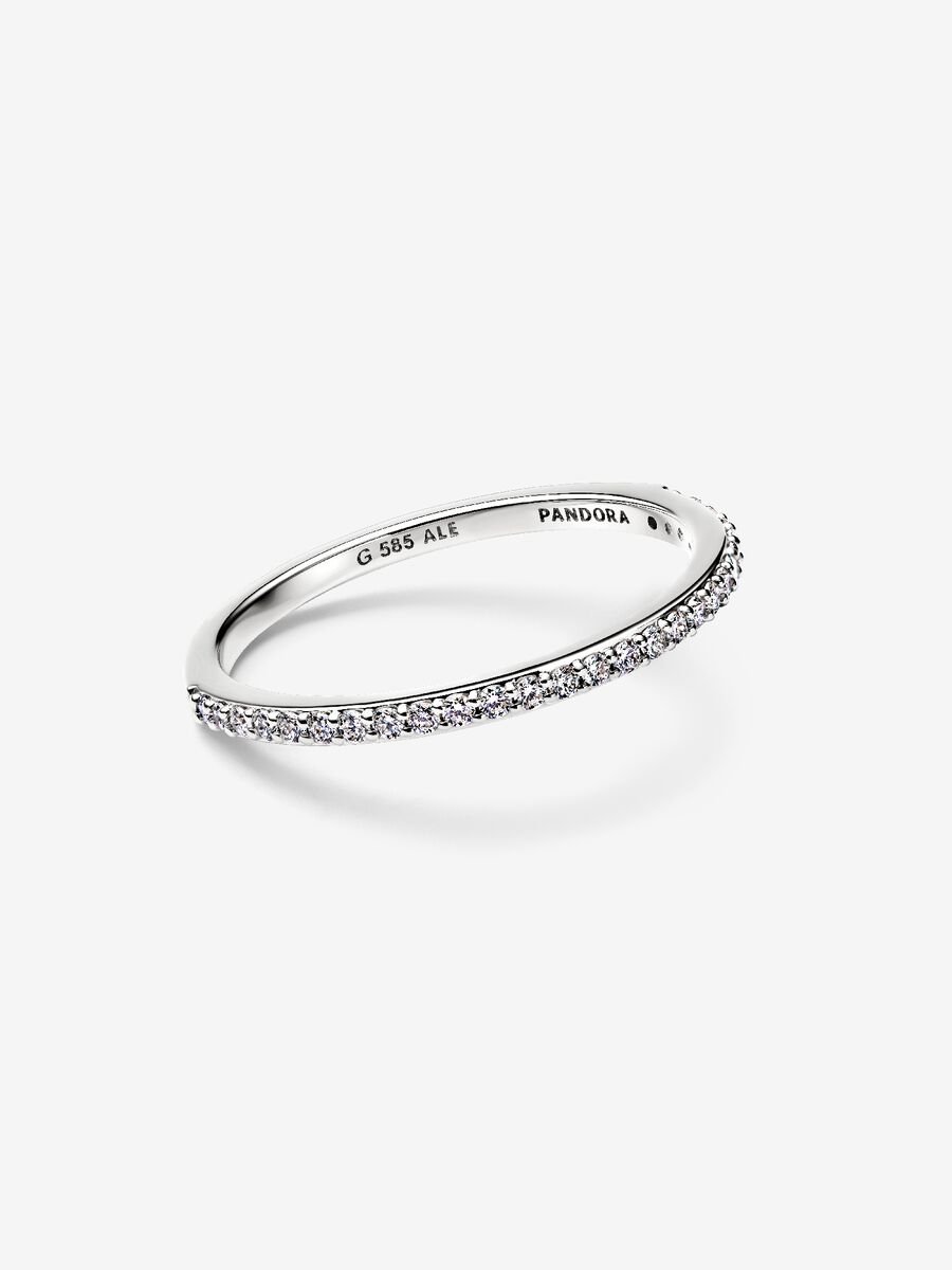 Era Lab-Grown Diamond Half Eternity Pavé Band Ring - Image 2