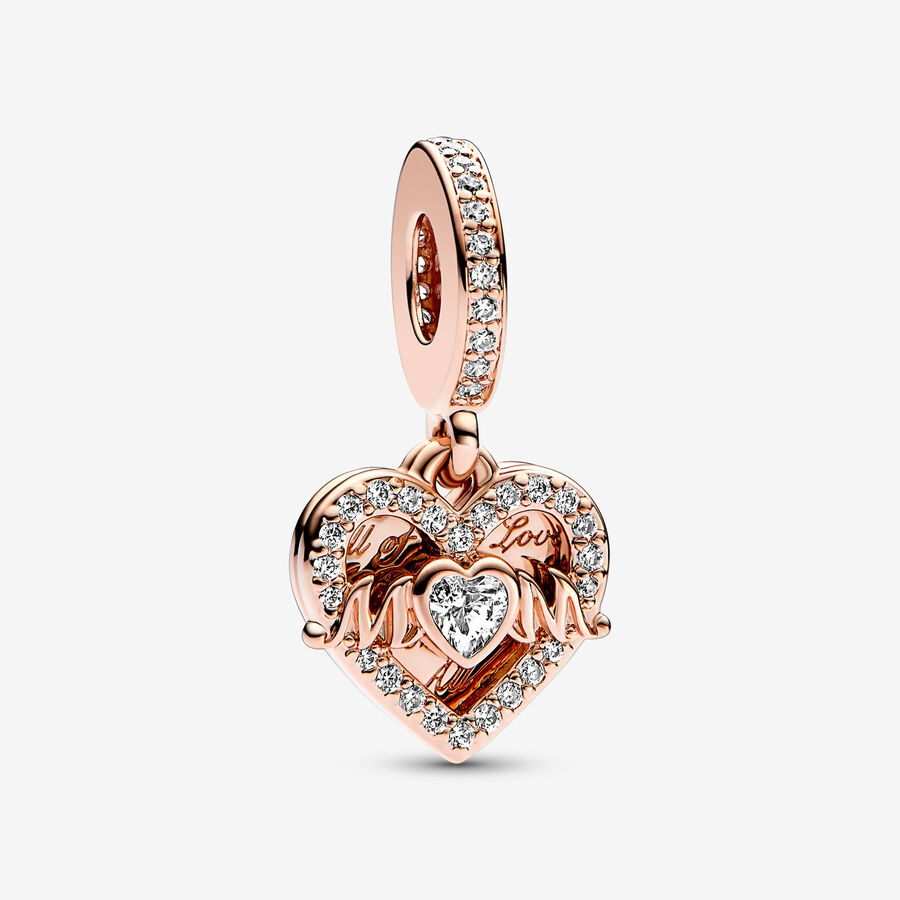 Heart & Mom Dangle Charm & Bracelet Set - Image 2