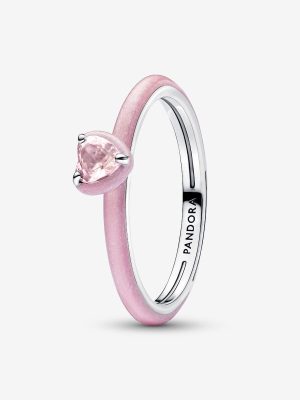 Pink Chakra Heart Ring