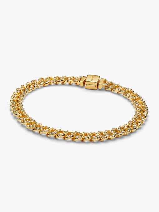 Pavé Cuban Chain Bracelet - Image 2