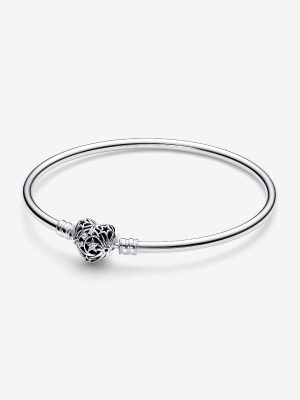 Celestial Heart Clasp Bangle