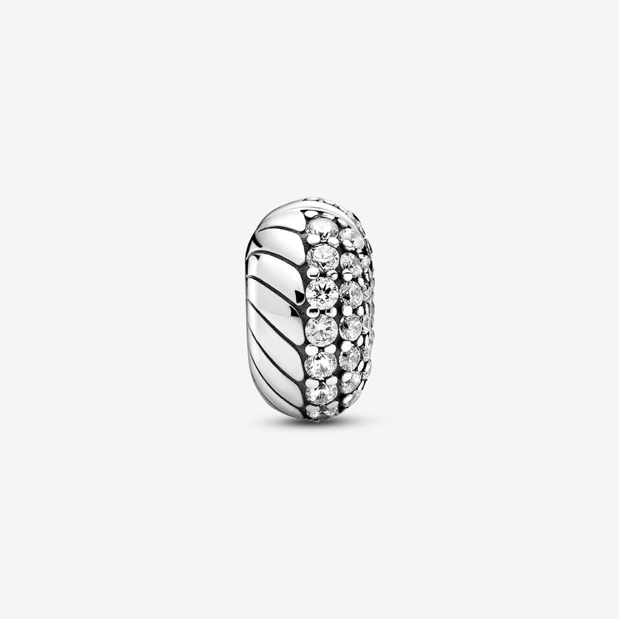 Pave Snake Chain Pattern Clip - Image 2