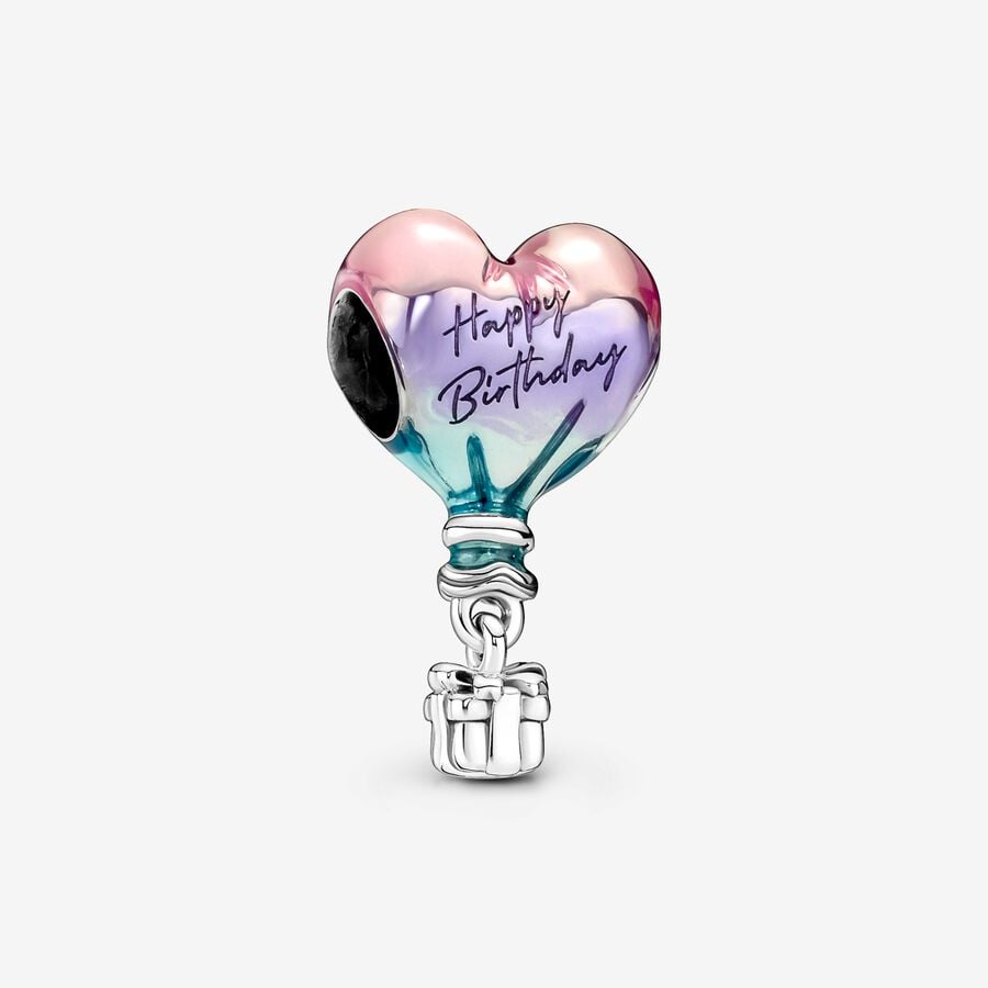 Happy Birthday Balloon T-Bar Heart Bracelet Set - Image 3