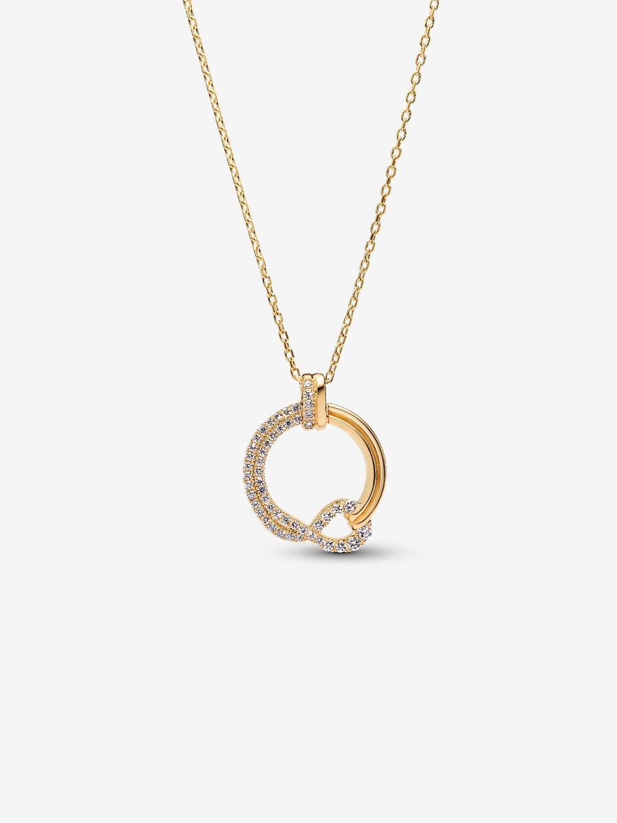 Lab-grown Diamond Pavé Circle Pendant