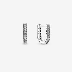 U-shaped Hoop Earrings
