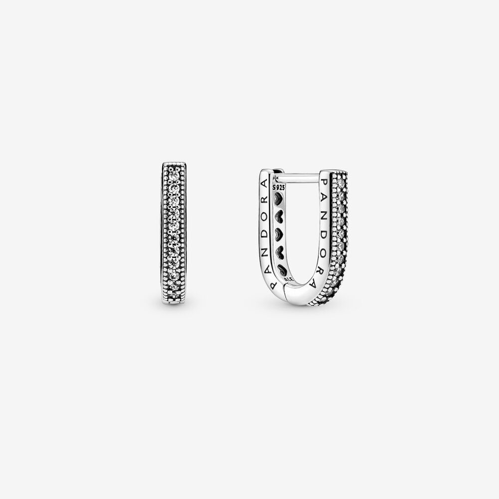 U-shaped Hoop Earrings
