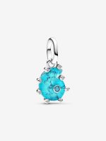 Blue Murano Glass Sea Snail Dangle Charm