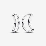 Moon Hoop Earrings