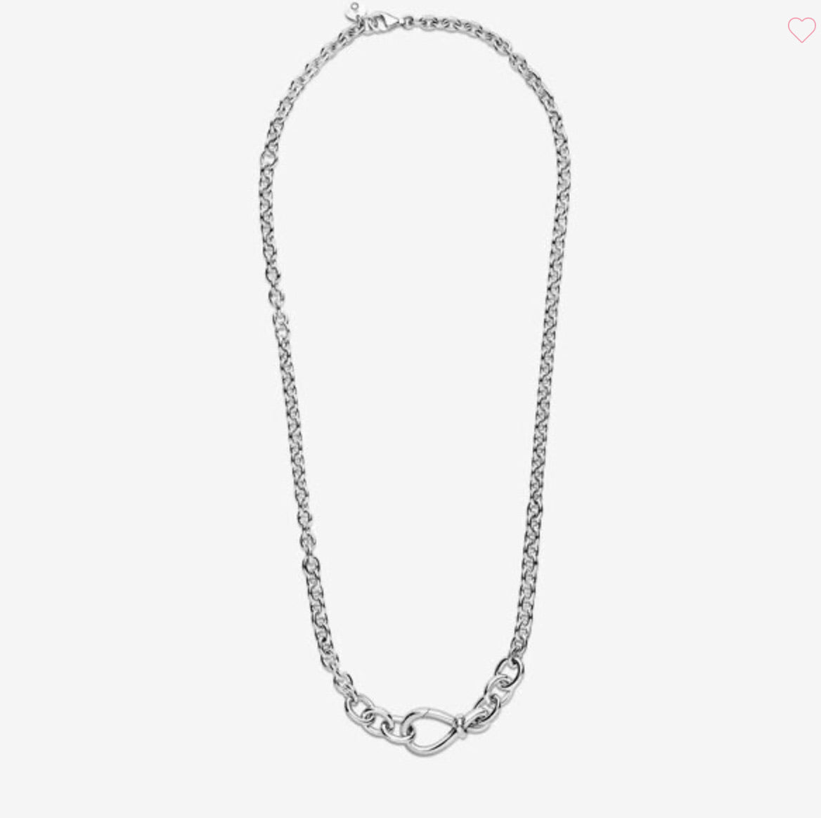 Chunky Infinity Knot Chain Necklace - Image 4