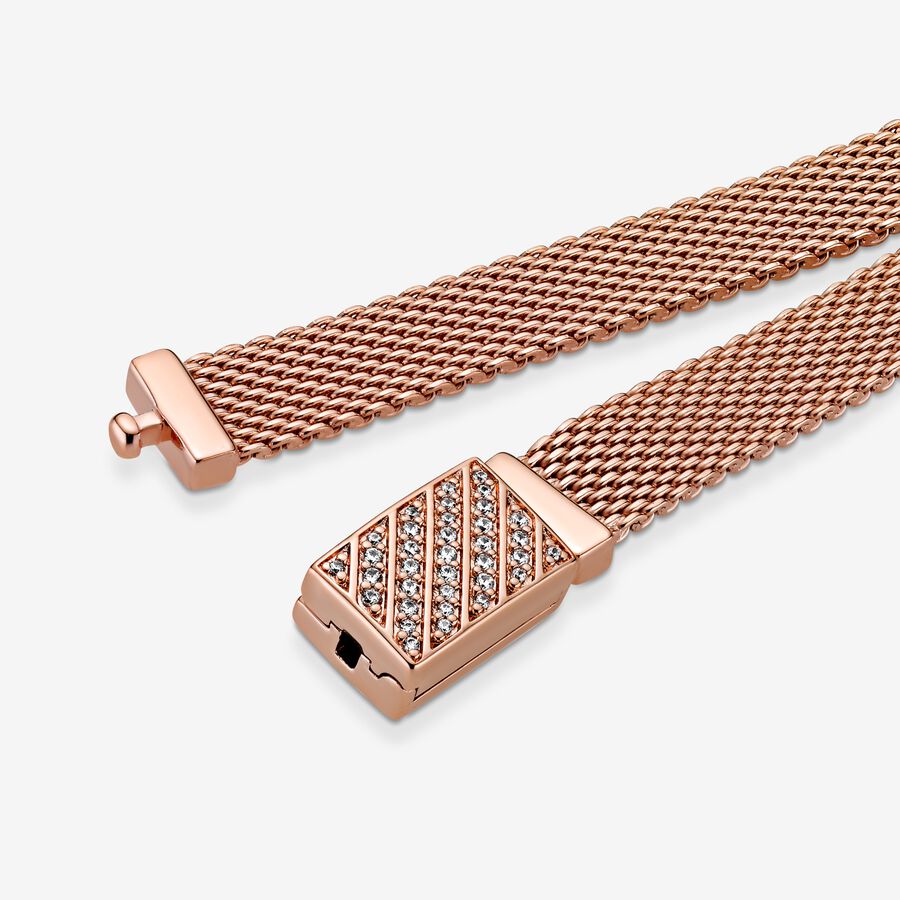 Reflexions Long Clasp Pavé Bracelet - Image 4