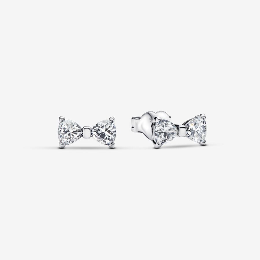 Sparkling Bow Double Row Ring Set - Image 3