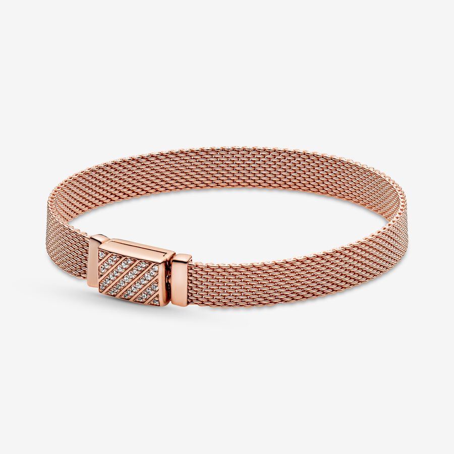 Reflexions Long Clasp Pavé Bracelet