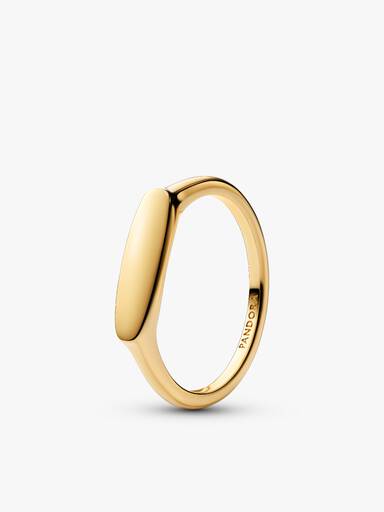 Engravable Love Notes Bar Ring Set - Image 2