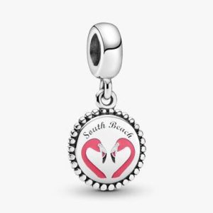 South Beach Flamingo Dangle Charm