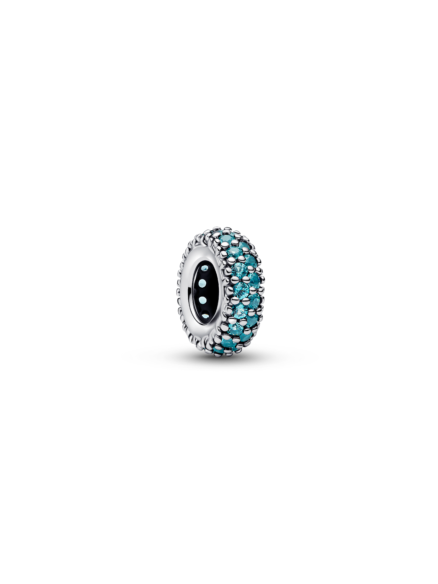 Ice Blue Stone Spacer Charm - Image 2