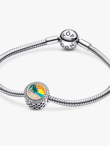 Engravable Beach Heart Scene Charm - Image 4