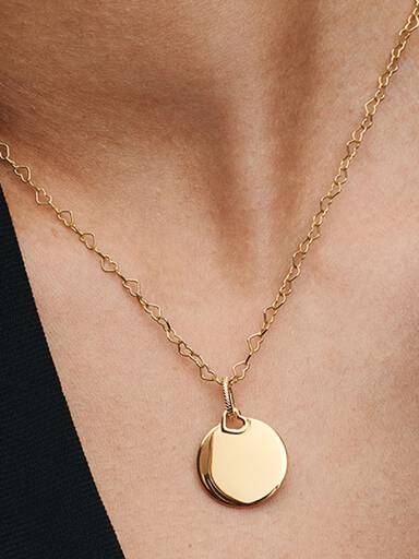 Engravable Round Tag Dangle Charm - Image 2