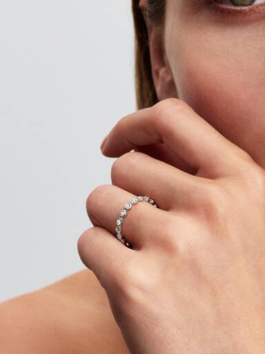 Era Lab-Grown Diamonds 14k White Gold Eternity Ring - Image 2
