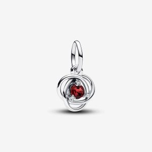 July True Red Eternity Circle Dangle Charm