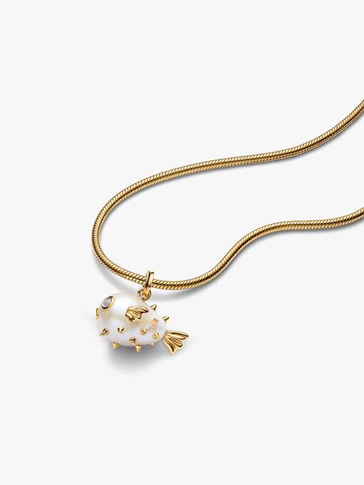 Oversized Puffy Fish Pendant - Image 2
