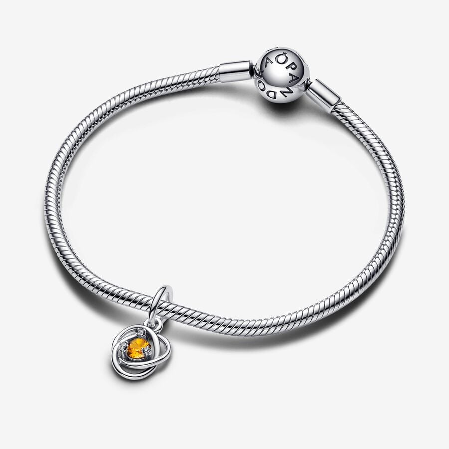 November Honey Eternity Circle Dangle Charm - Image 3