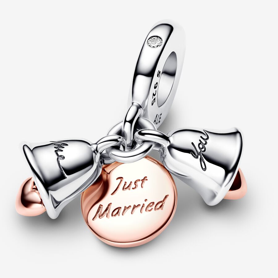 Just Married Wedding Bells Double Dangle - Image 4