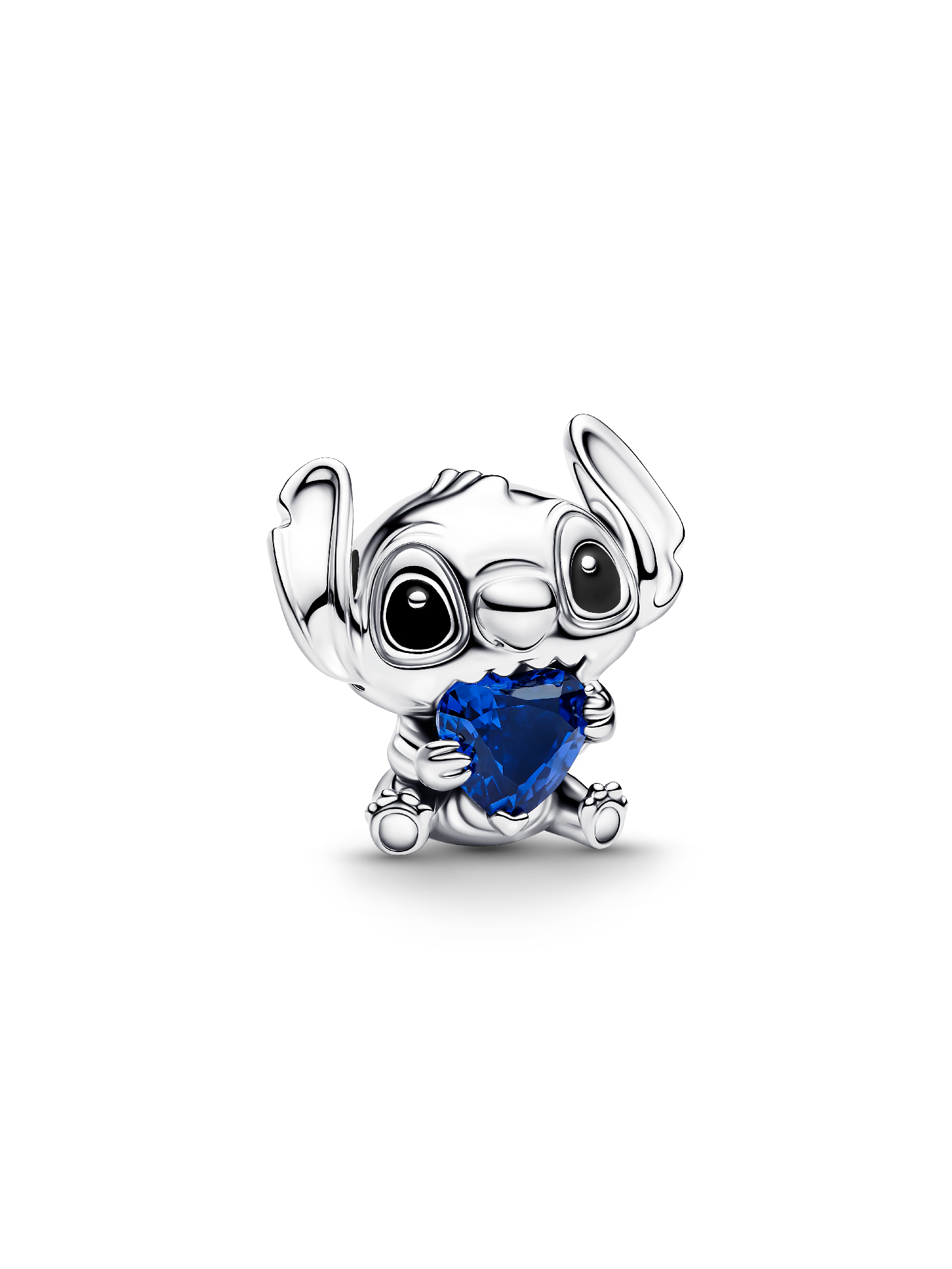 Disney Stitch Blue Heart Charm - Image 2