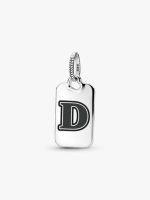 Letter D Rectangle Pendant