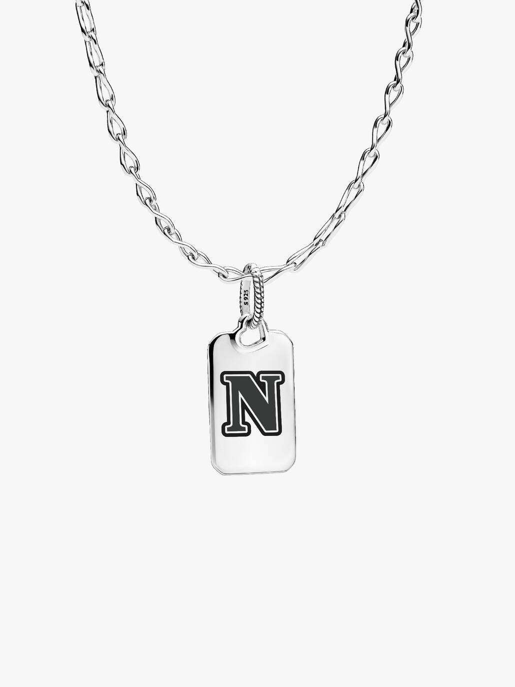 Letter N Rectangle Pendant - Image 4